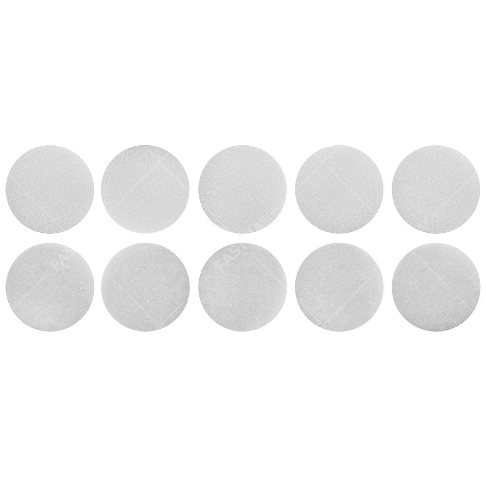 Stick On / Self Adhesive FASTNA® Coins Bulk Reels (13mm, Hook, White)